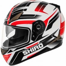 Κράνος Shiro SH715 Austin κόκκινο / μαύρο